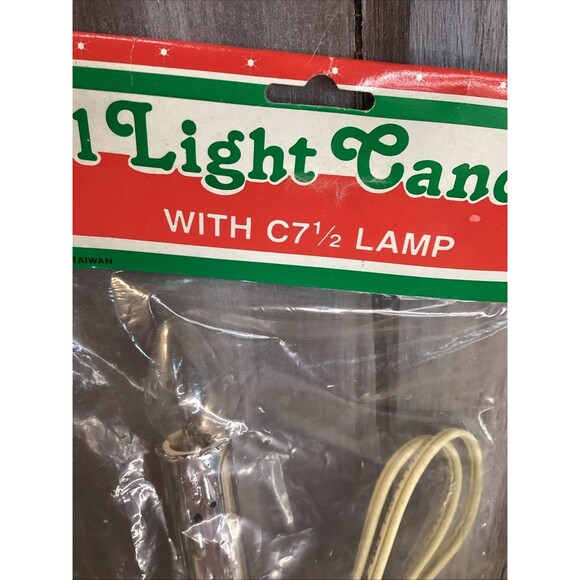 Vintage Single Light Candolier Candelabra Electric Drip Candle Silver Plastic X2 - Picture 13 of 16